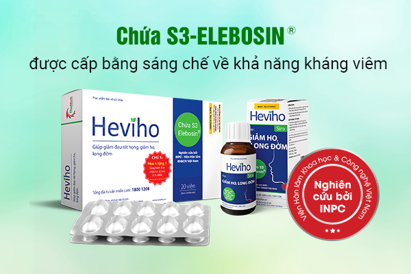 Thông tin Heviho giúp giảm ho, đờm, đau rát họng của Viện Hàn lâm