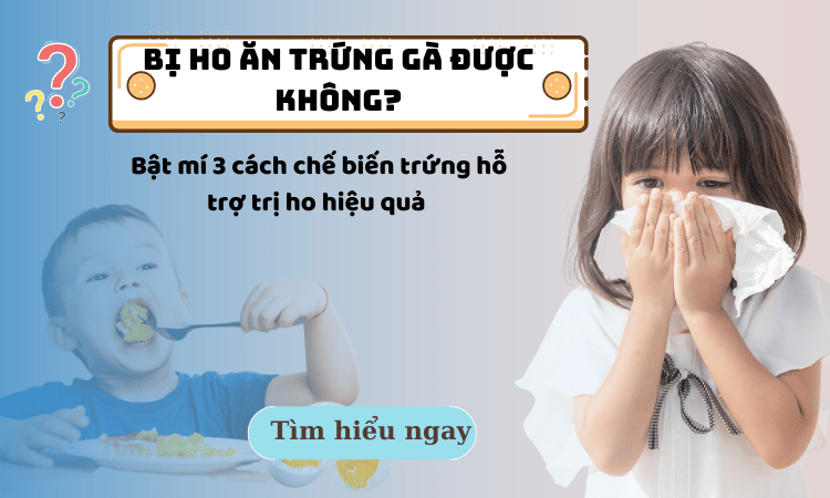 Bị ho ăn trứng gà được không? Bật mí 3 cách chế biến trứng hỗ trợ trị ho hiệu quả